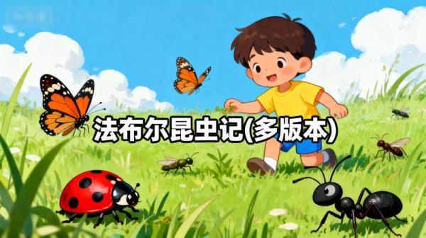 儿童有声故事读物《法布尔昆虫记(多版本)》.