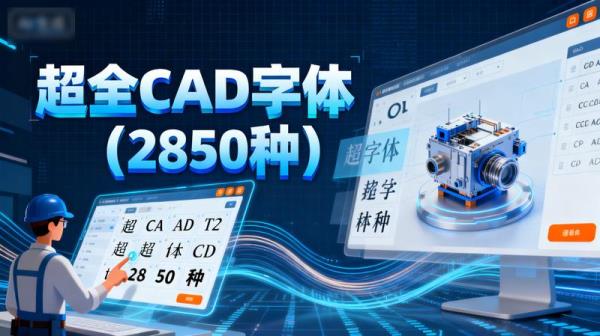超全CAD字体(2850种)