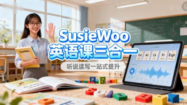 SusieWoo英语课三合一