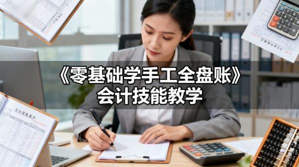 《零基础学手工全盘账》会计技能教学