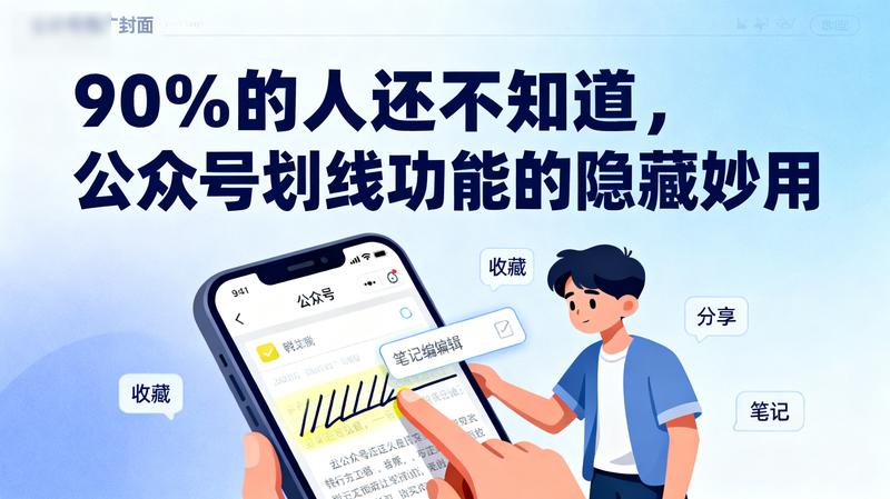 90%的人还不知道，公众号划线功能的隐藏妙用。