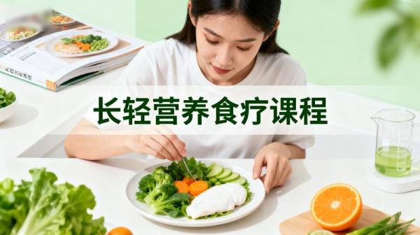 长轻营养食疗课程逆龄生食谱视频教程科学饮食减脂餐