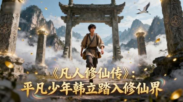 《凡人修仙传》：平凡少年韩立踏入修仙界