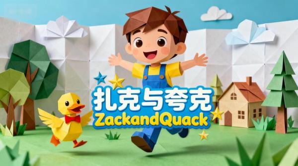 儿童趣味益智类折纸动画《扎克与夸克ZackandQuack》