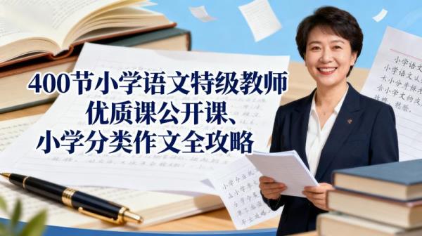 400节小学语文特级教师优质课公开课、小学分类作文全攻略