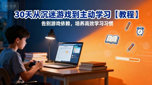 30天从沉迷游戏到主动学习【教程】