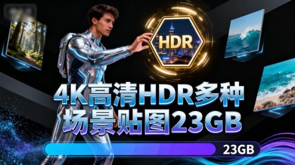 4K高清HDR多种场景贴图23GB
