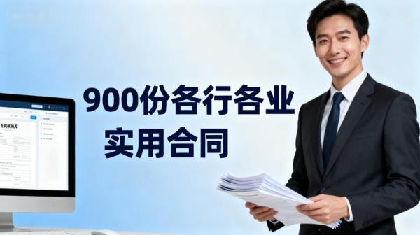 900份各行各业实用合同