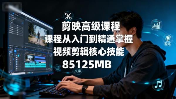 剪映高级课程从入门到精通掌握视频剪辑核心技能85125MB