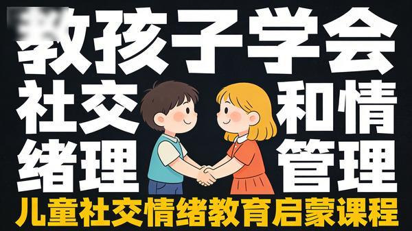 《教孩子学会社交和情绪管理》，儿童社交情绪教育启蒙课程