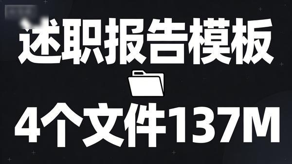 述职报告模板共4个文件137M