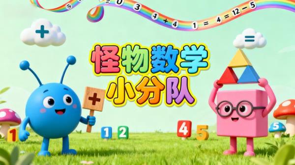 幼儿数学启蒙动画《怪物数学小分队》