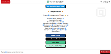 每日挑战维基竞速-The Wiki Game Daily