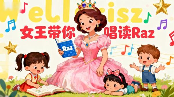 幼儿分级英语启蒙动画《女王带你唱读Raz》