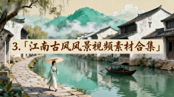 3.「江南古风风景视频素材合集」