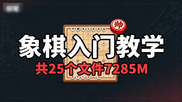 象棋入门教学共25个文件7285M