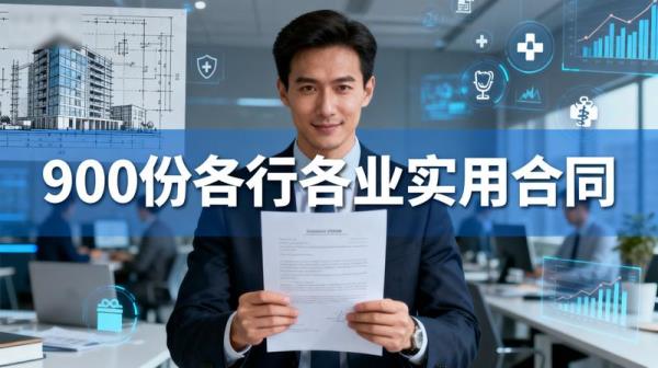 900份各行各业实用合同.
