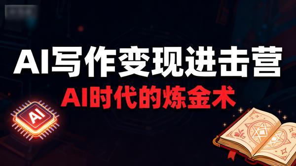 AI写作变现进击营AI时代的炼金术掌握Al咒语解锁写作潜能共96个文件12G
