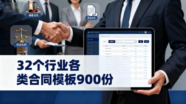 32个行业各类合同模板900份