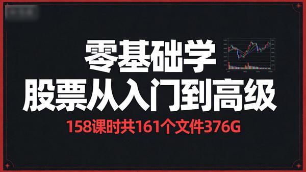 零基础学股票从入门到高级158课时共161个文件376G