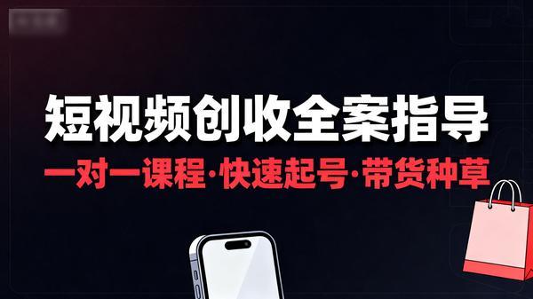 短视频创收一对一课程快速起号带货种草全案指导共35个文件9227M