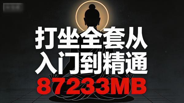 打坐全套从入门到精通87233MB