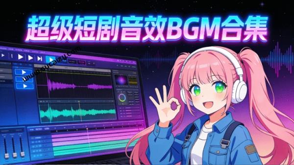 共595G！短剧音乐音效大合集，不是市面上烂大街的内容，分类清晰，包含各类短剧所需的剪辑BGM音效素材