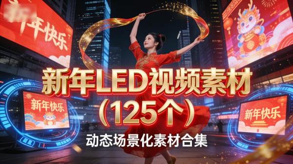 新年LED视频素材(125个)