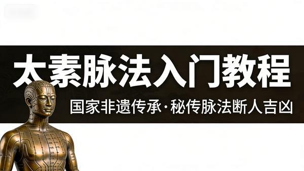 国家非遗传承 太素脉法入门教程 秘传脉法断人吉凶