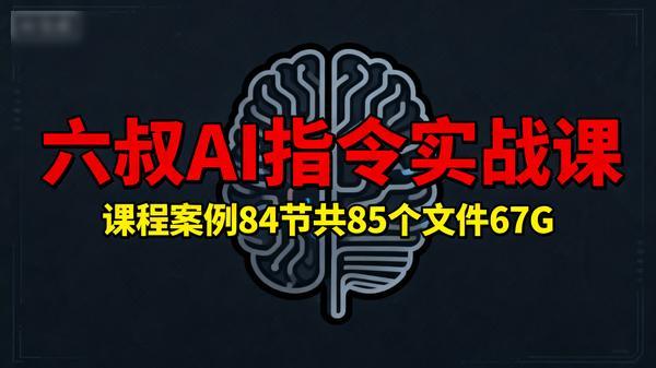六叔AI指令实战课课程案例84节共85个文件67G
