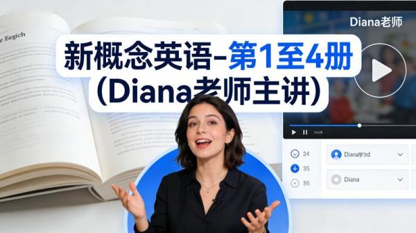 新概念英语-第1至4册(Diana老师主讲)mp4[48.6GB]