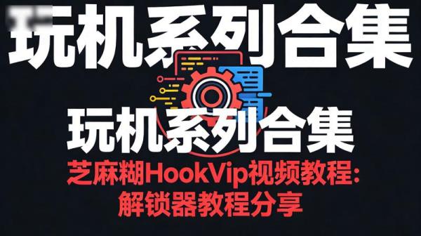 玩机系列合集芝麻糊HookVip视频教程：解锁器教程分享