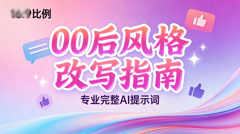 00后风格改写提示