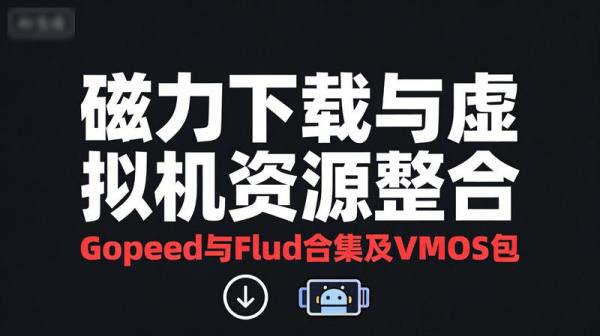Gopeed与Flud磁力下载合集及VMOS虚拟机包整合资源