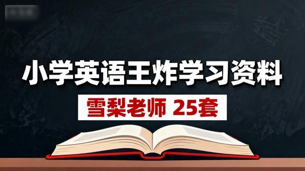雪梨老师 25 套小学英语王炸学习资料