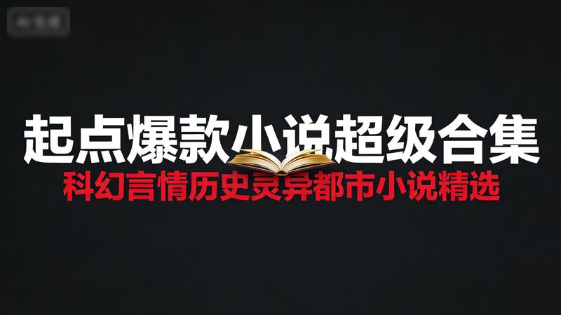 起点爆款小说超级合集：科幻言情历史灵异都市小说精选
