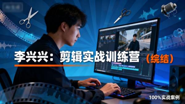 「李兴兴：剪辑实战训练营（完结）」