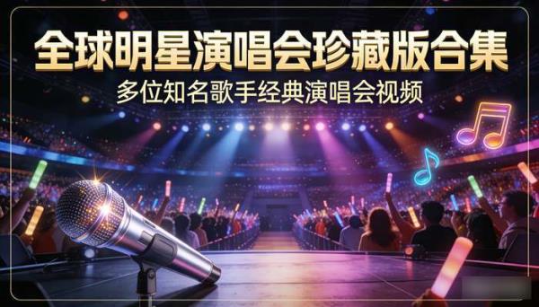 全球明星演唱会珍藏版合集：多位知名歌手经典演唱会视频
