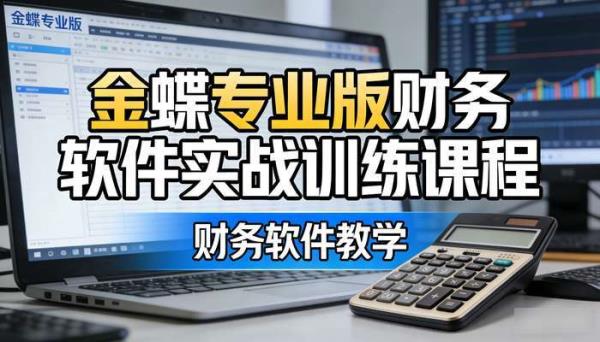 金蝶专业版财务软件实战训练课程 财务软件教学