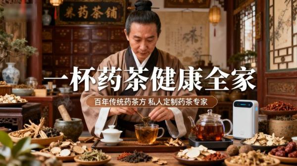《一杯药茶健康全家》百年传统药茶方 私人定制药茶专家