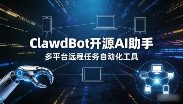 ClawdBot开源AI助手 多平台远程任务自动化工具