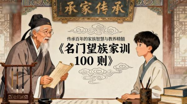 《名门望族家训 100 则》：传承百年的家族智慧与教养精髓