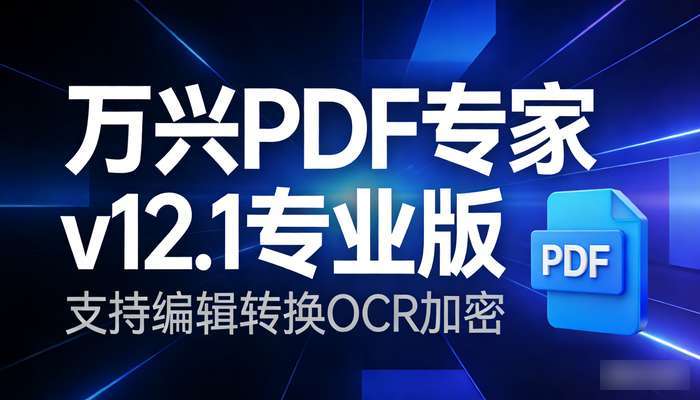 万兴PDF专家v12.1专业版，支持编辑转换OCR加密