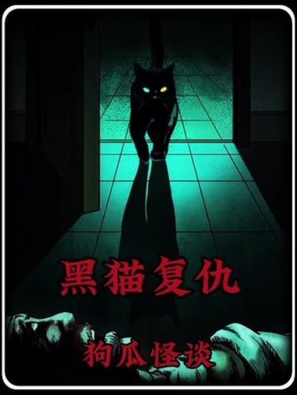 黑猫复仇：夜晚的惊悚漫画，胆小慎入，奇闻异事之恐怖故事。