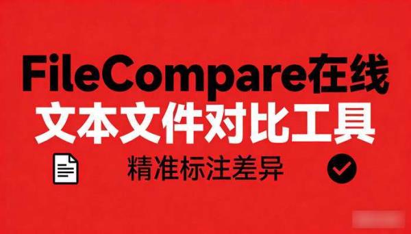 FileCompare在线文本文件对比工具 精准标注差异