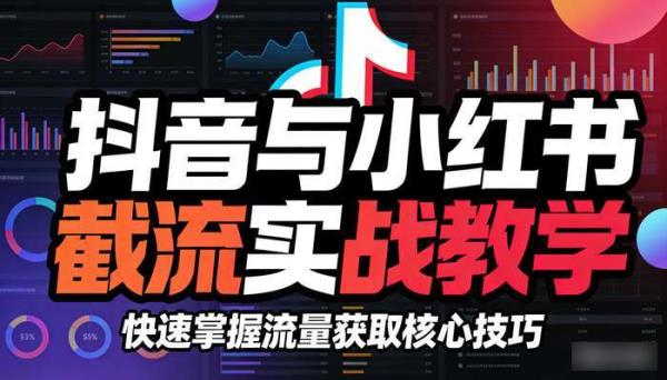 抖音与小红书截流实战教学 快速掌握流量获取核心技巧