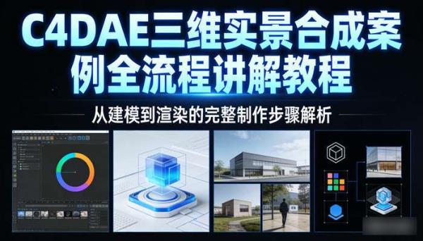 C4DAE三维实景合成案例全流程讲解教程