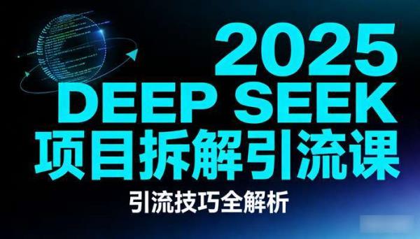 2025deep seek项目拆解引流课 引流技巧全解析
