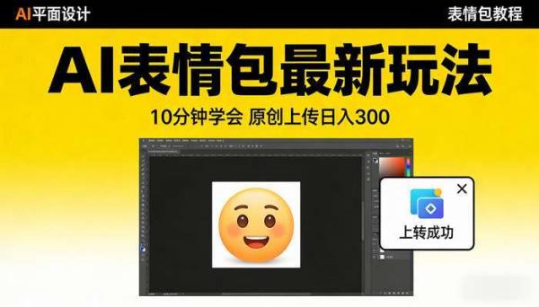 AI表情包最新玩法 10分钟学会 原创上传日入300