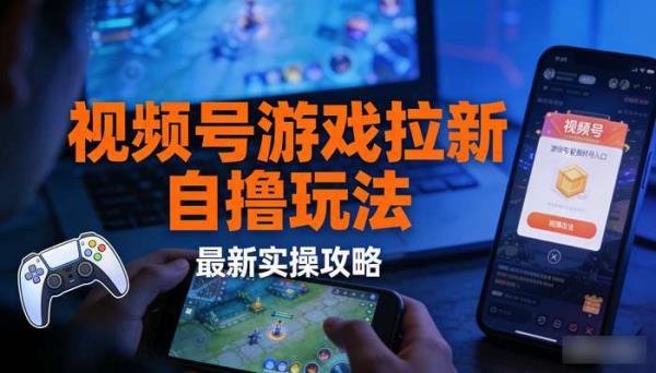 视频号游戏拉新自撸玩法 最新实操攻略